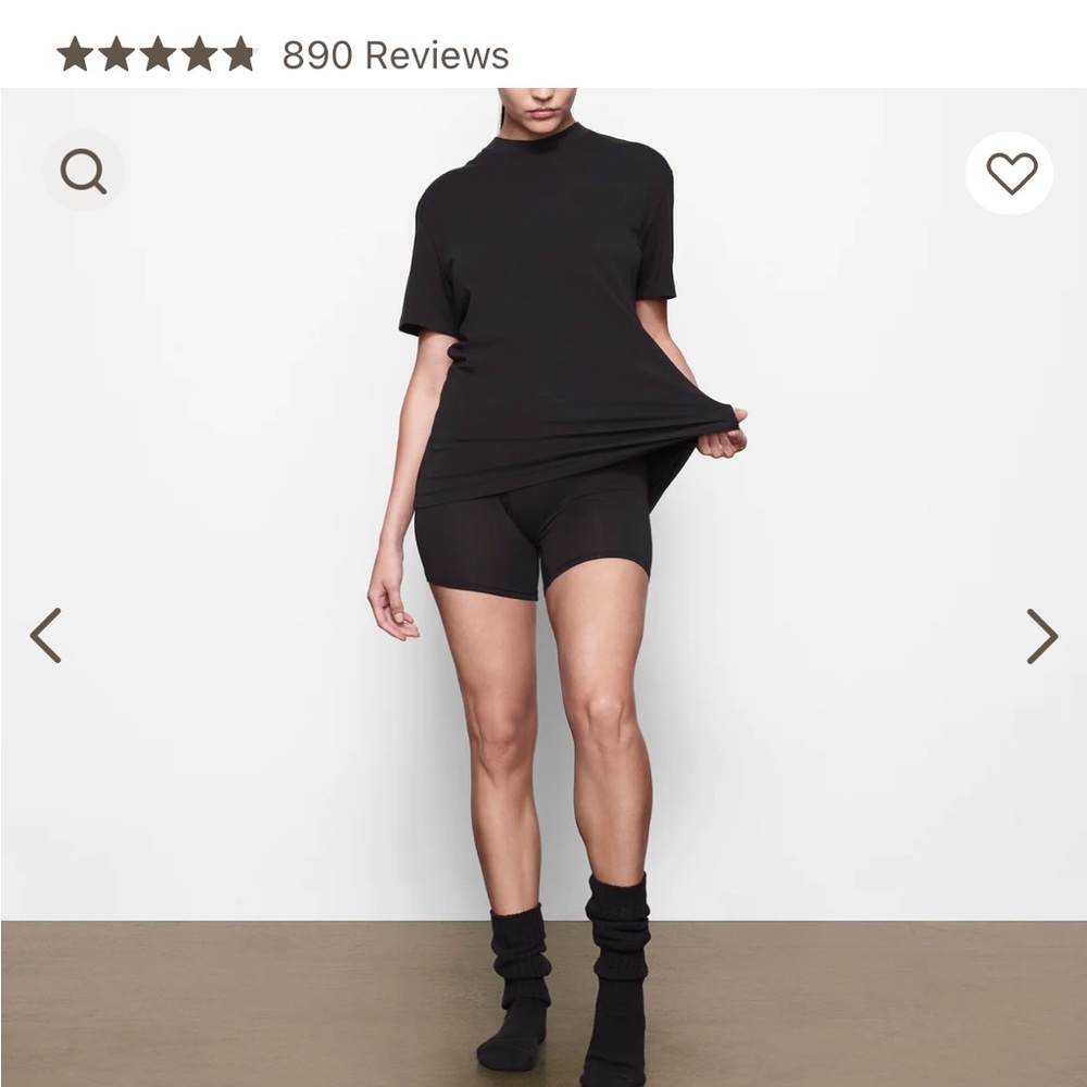 Skims mock neck oversized shirt